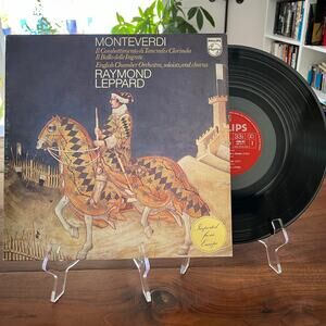 Monteverdi Raymond Leppard Il Combattimento di Tancredi e Clorinda LP Philips